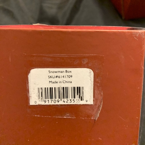 Lenox Snow Man trinket Ornament Discontinued - Picture 4 of 4